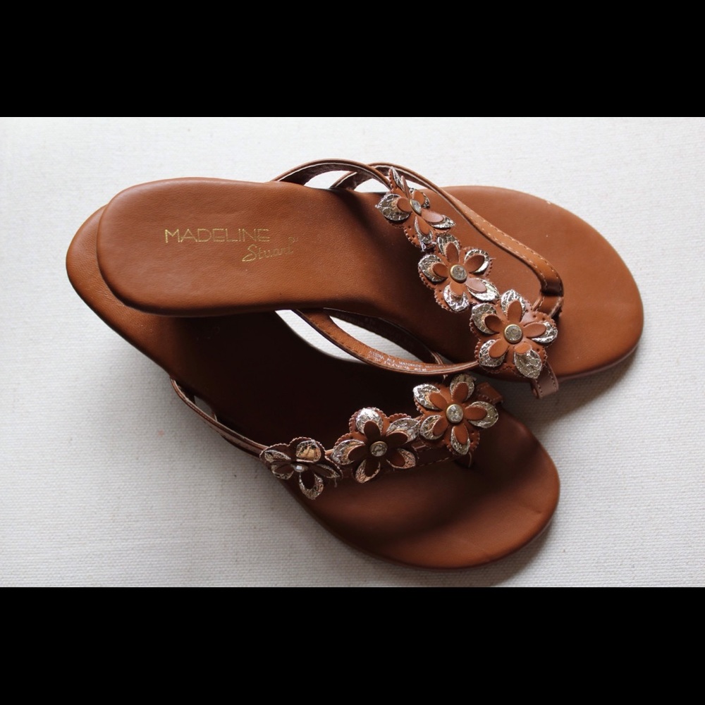 Brown and Gold Sandals